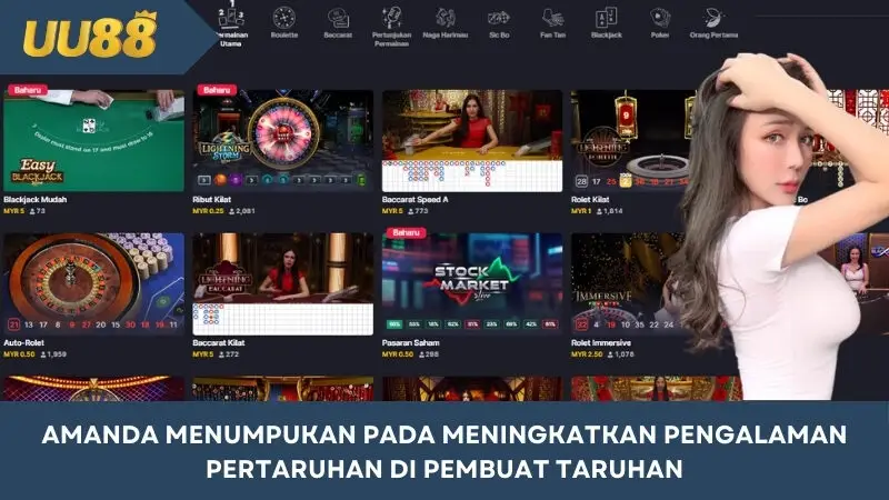 Amanda fokus pada peningkatan pengalaman bertaruh di bandar taruhan